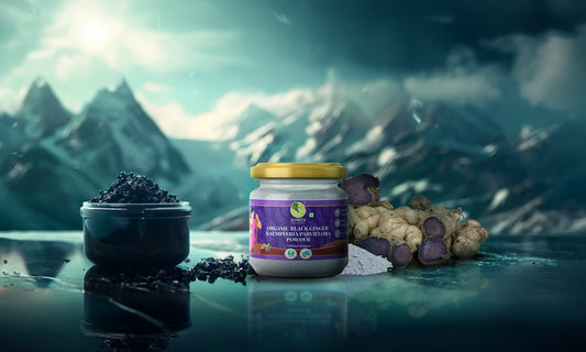 black ginger and shilajit compared side by side