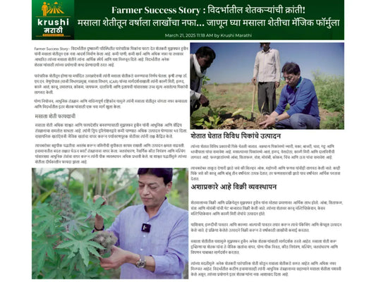 Farmer Success Story: विदर्भातील शेतकऱ्याची क्रांती!