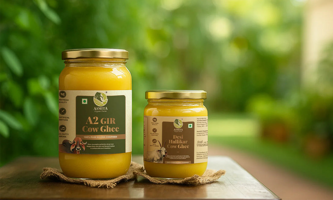 ghee with nutritional icons