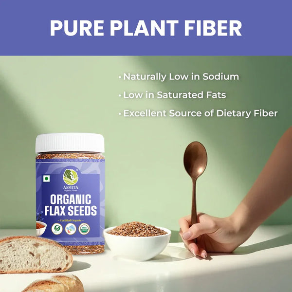 flaxseed is a pure plant fiber
