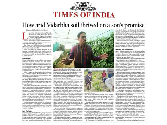 How arid Vidarbha soil thrived on a son's promise - Muzaffar Hussain