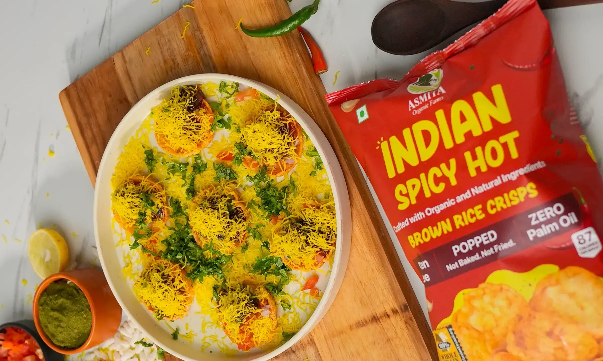 Sev Puri Rice Crisps