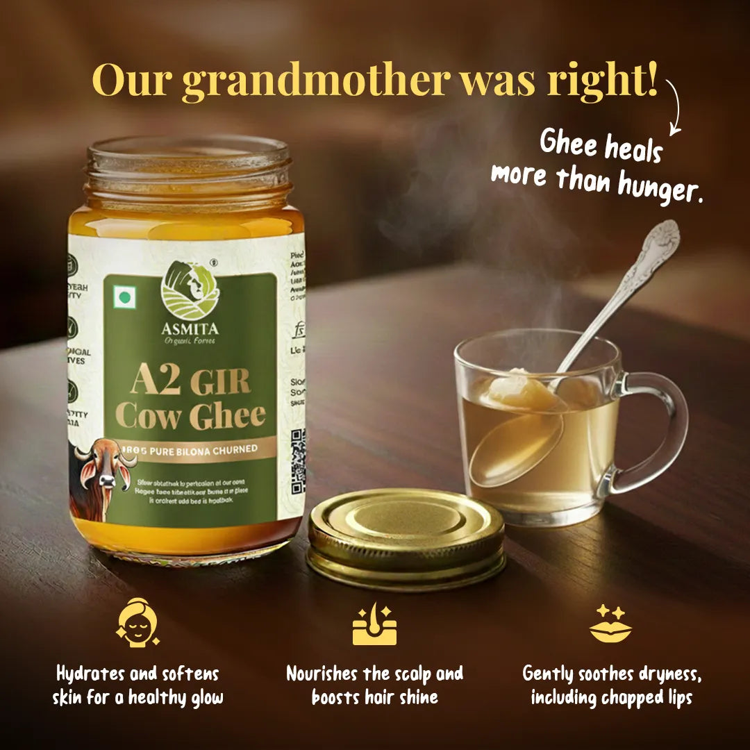 ghee on empty stomach supports digestion, immunity and overall health