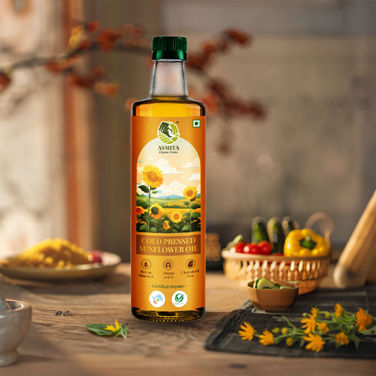 Organic Cold Pressed Sunflower Oil - 1 Ltr