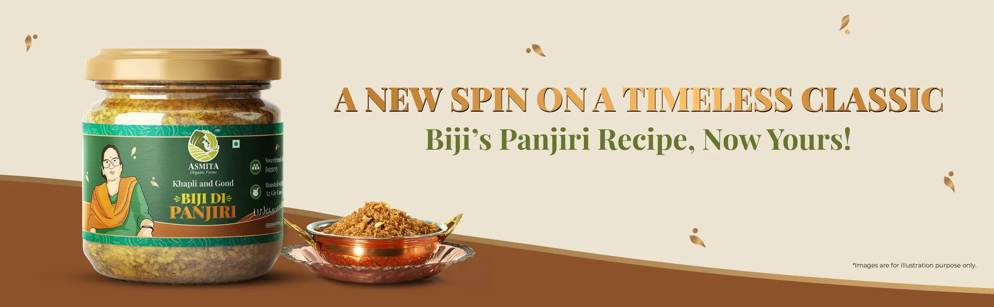 A jar of Biji Di Panjiri with the tagline 