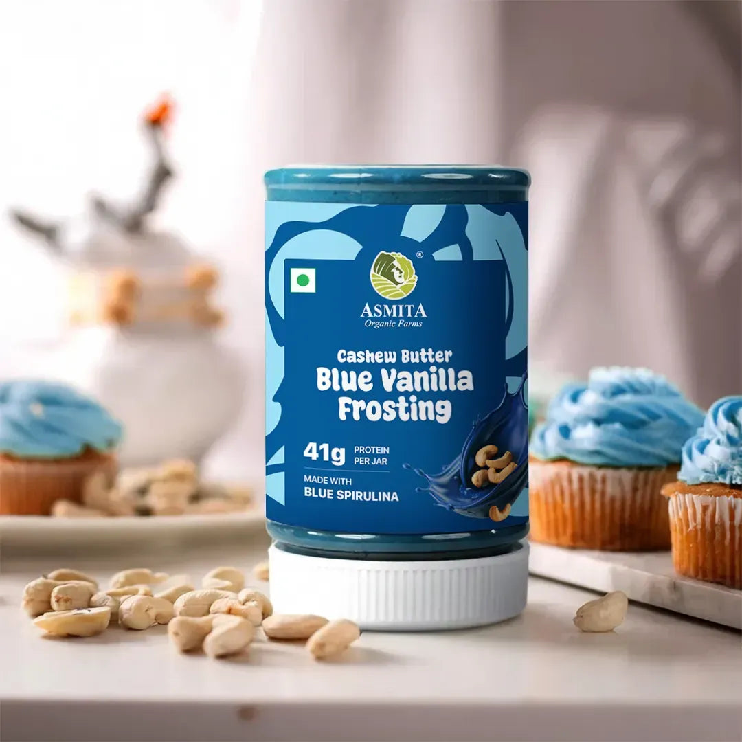 Cashew Butter: Blue Vanilla Frosting