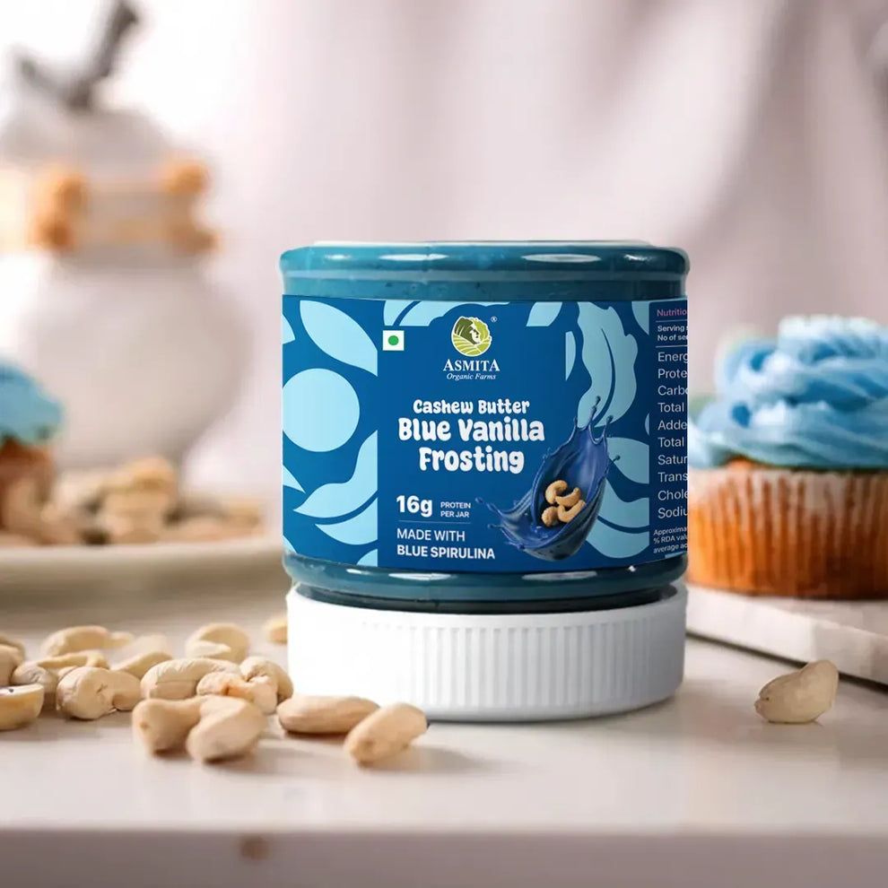 Cashew Butter: Blue Vanilla Frosting