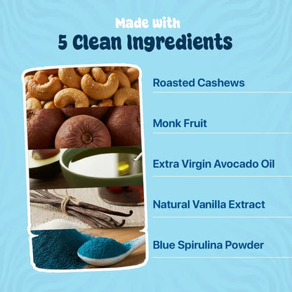 Cashew Butter: Blue Vanilla Frosting