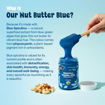 Cashew Butter: Blue Vanilla Frosting