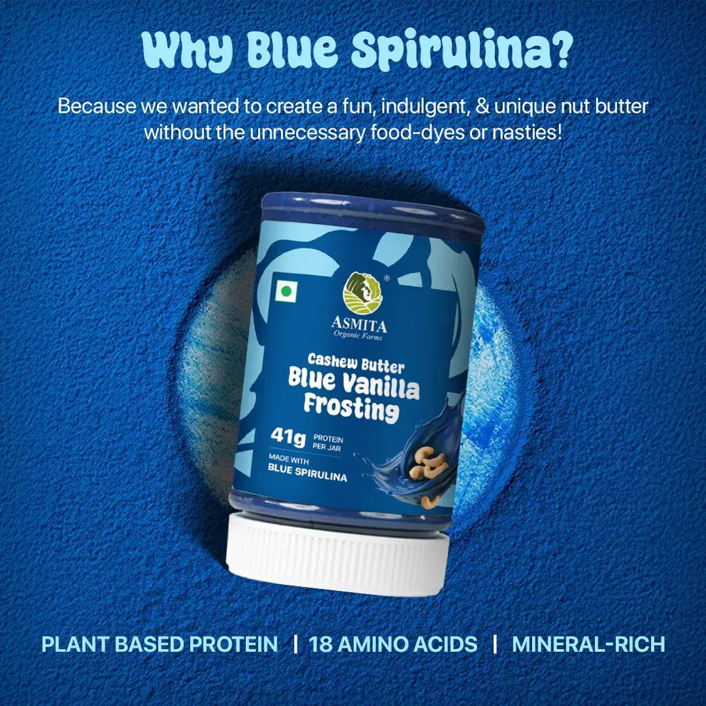 Cashew Butter: Blue Vanilla Frosting