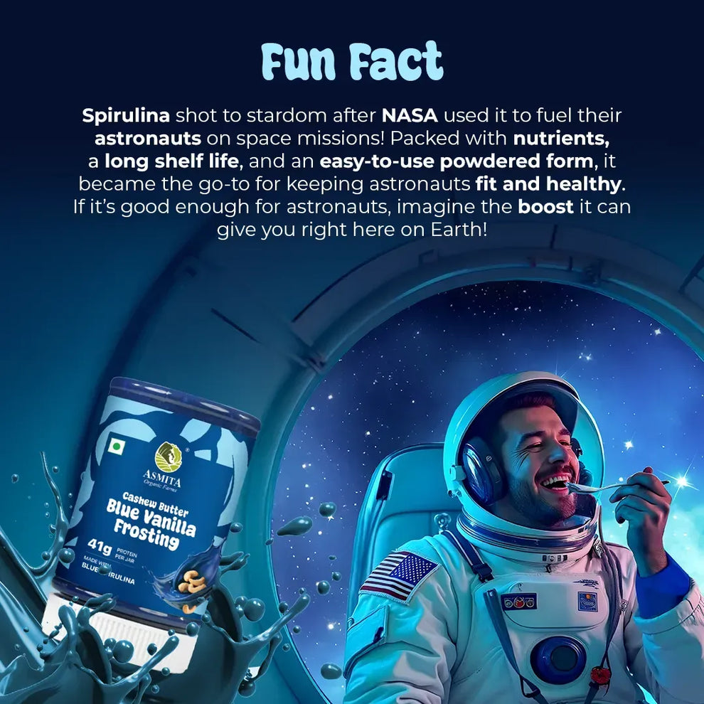 Cashew Butter: Blue Vanilla Frosting