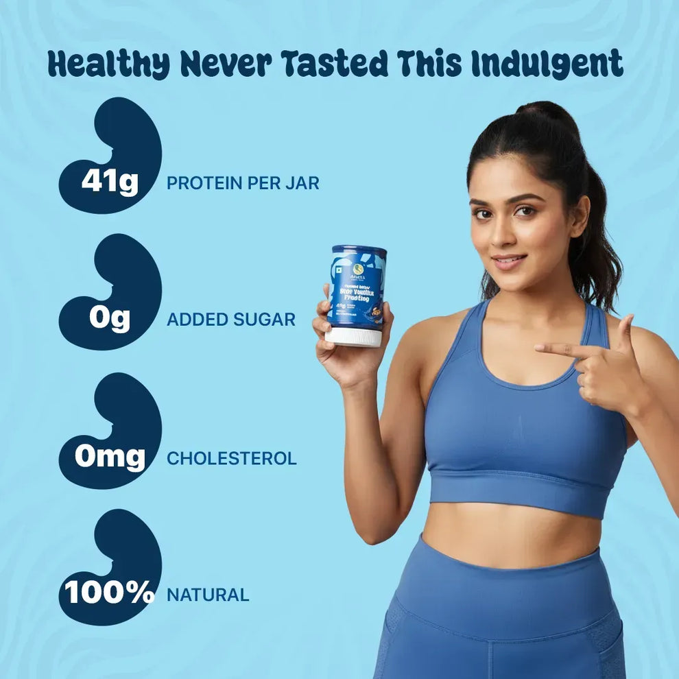 Cashew Butter: Blue Vanilla Frosting