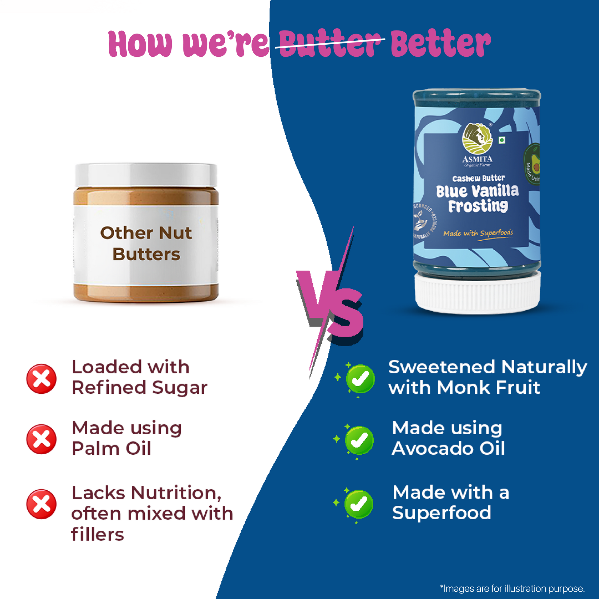 cashew butter vs other nut butter