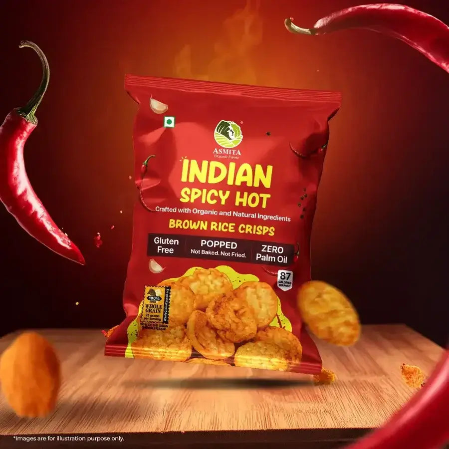 brown rice indian spicy chips