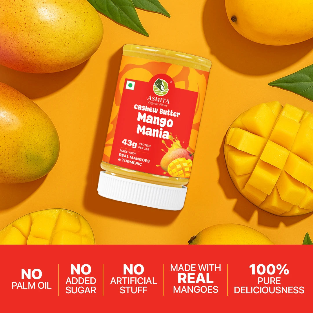 cashew butter made with real mango