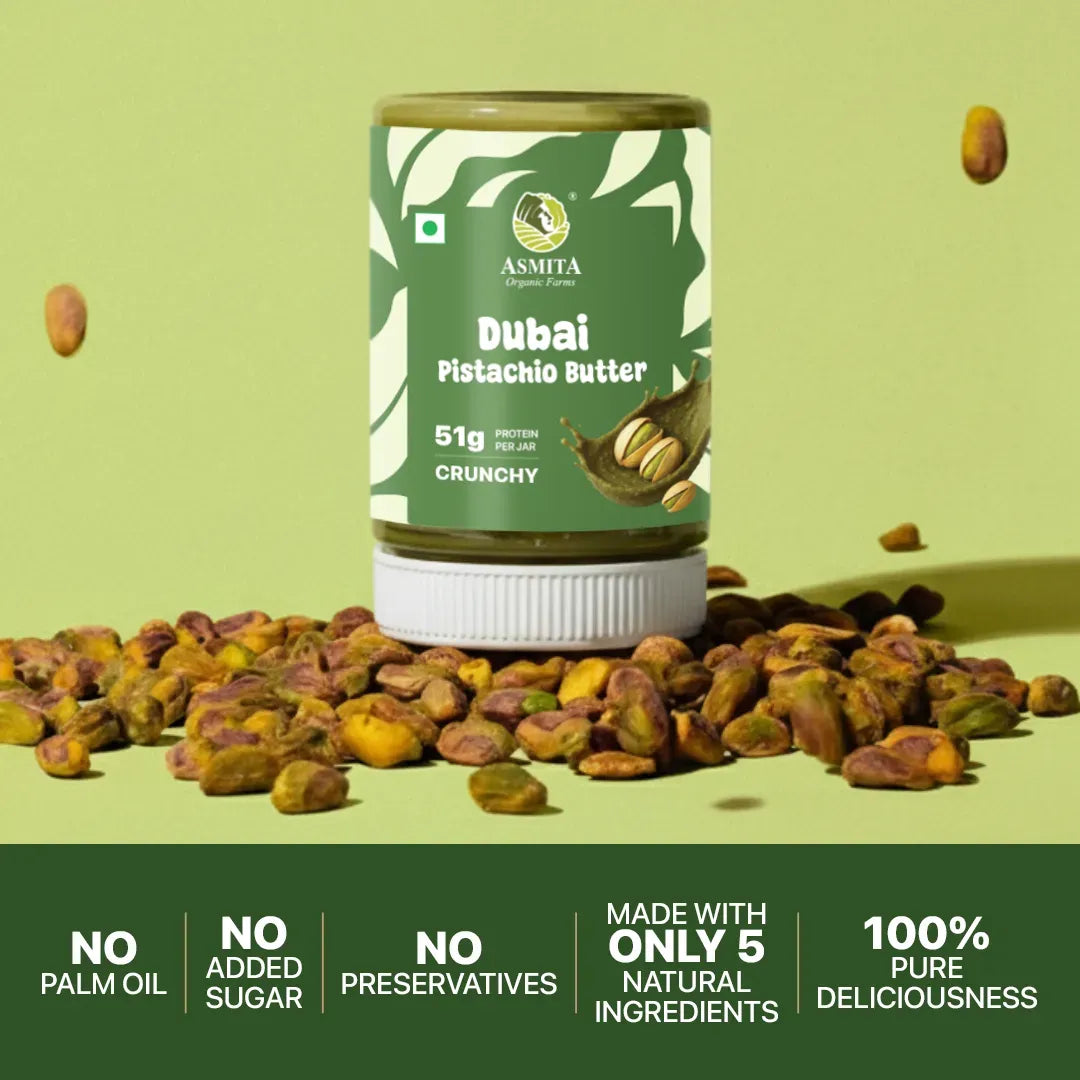 Dubai Pistachio Butter with pistachios