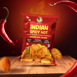 Brown Rice Crisps Indian Spicy Hot - 55g