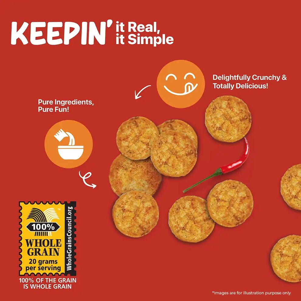 crisps made with whole grain