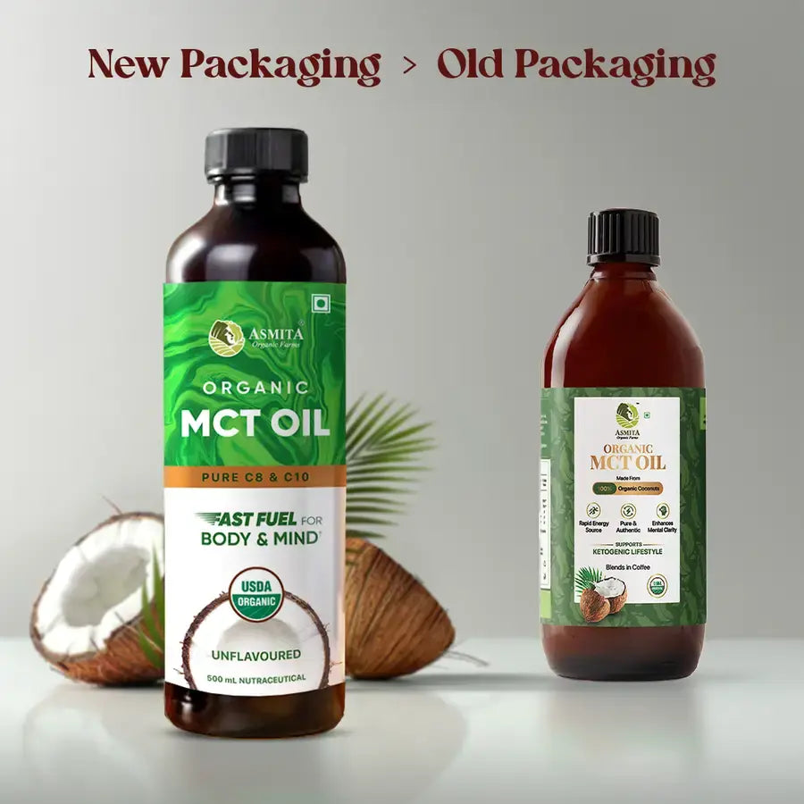 Messaging and visuals emphasizing the updated packaging design.