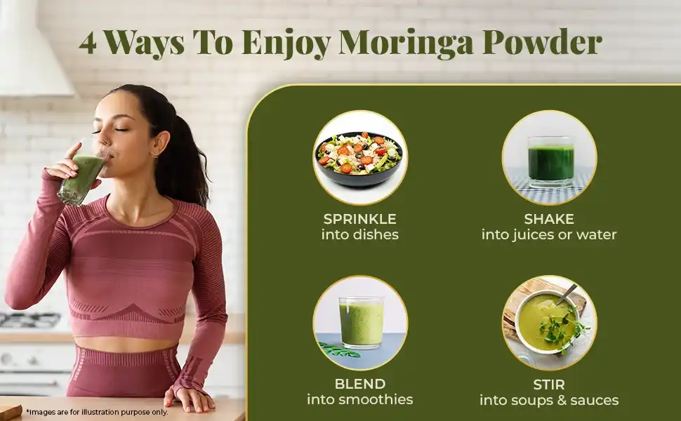 4 ways fo using Moringa powder