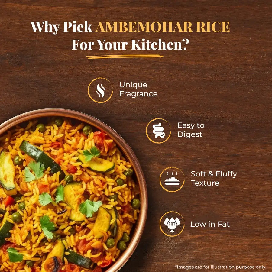 Ambemohar Rice is easy to digest