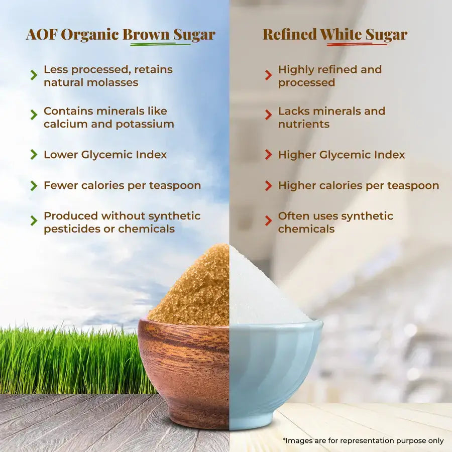 Benefits Brown Sugar over white sugar