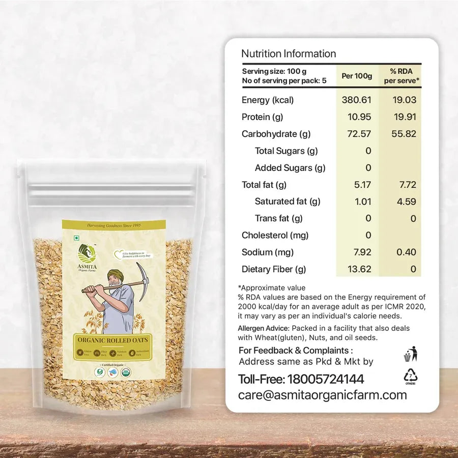 rolled oats nutrition