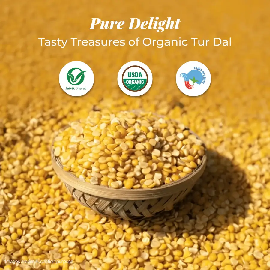 Pure organic tur dal