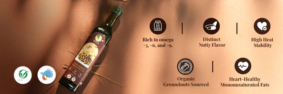 omega rich cold pressed groundnut oil