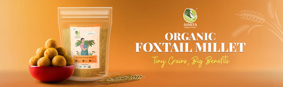 Organic Foxtail millet in Asmita