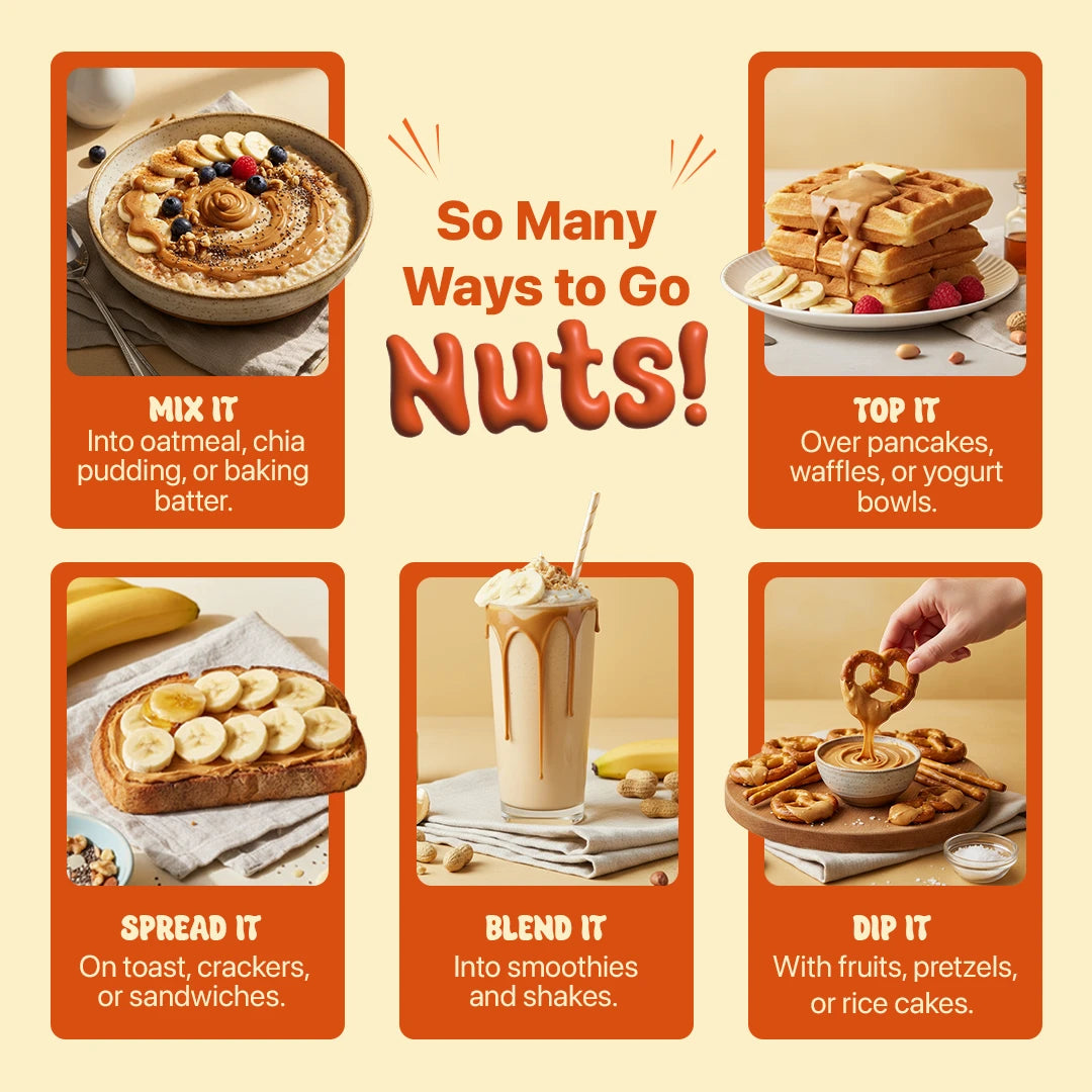 Healthy peanut butter for breakfast