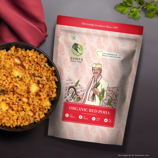 Organic Red Poha - 500 gm