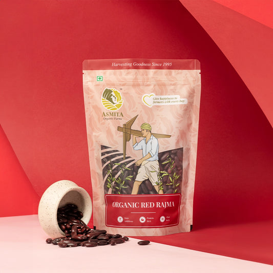 Organic Red Rajma | Red Kidney Beans - 500 gm