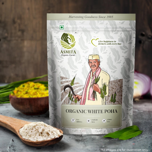 Organic White Poha - 500 gm