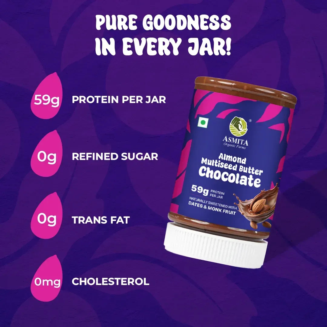 Chocolate Almond Multiseed Butter including Magnesium for energy
