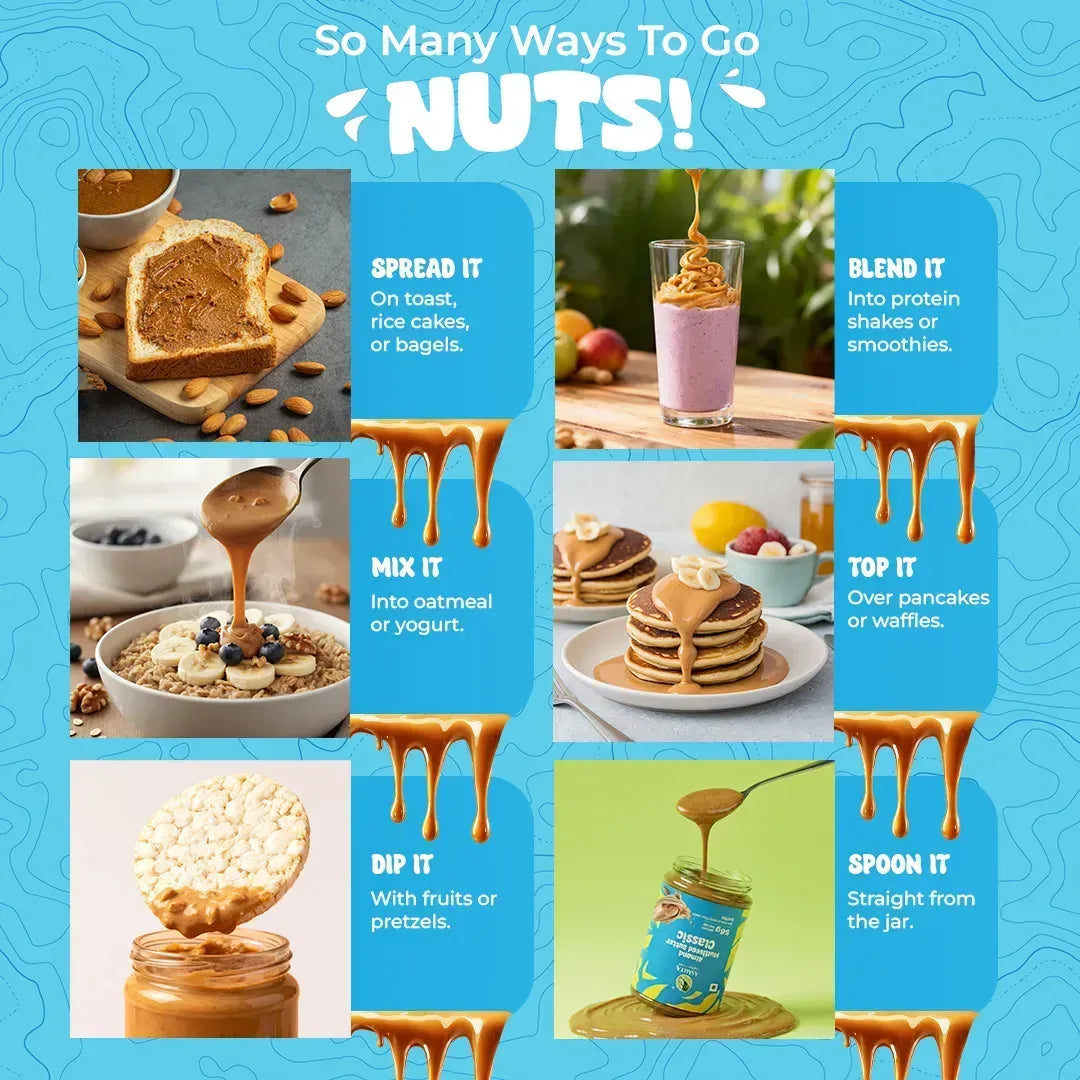 best almond butter snack ideas Healthy smoothie bowl toppings