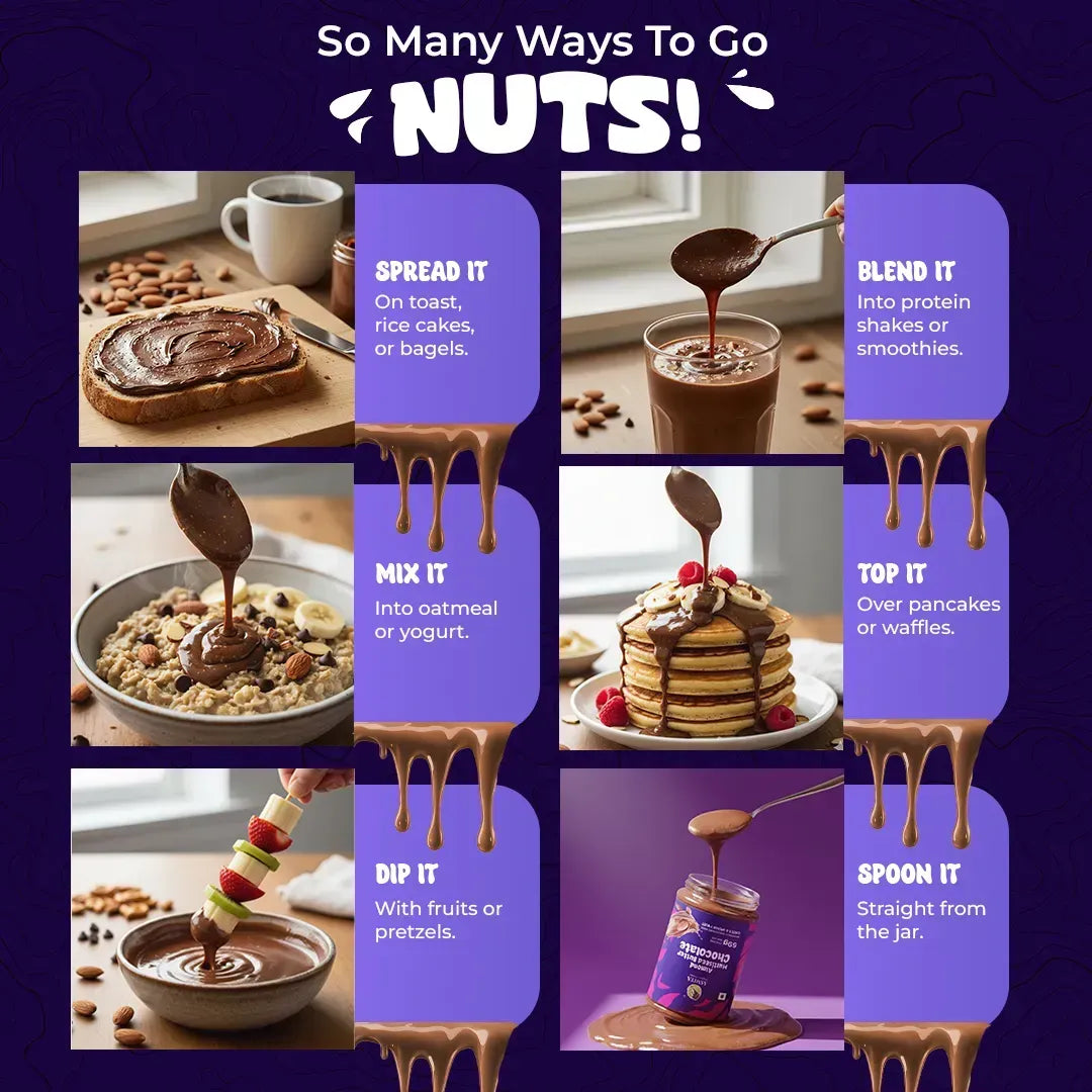 Six ways to use chocolate almond butter