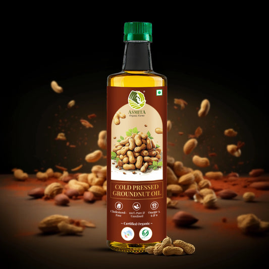 Organic Cold Pressed Groundnut Oil - 1 Ltr