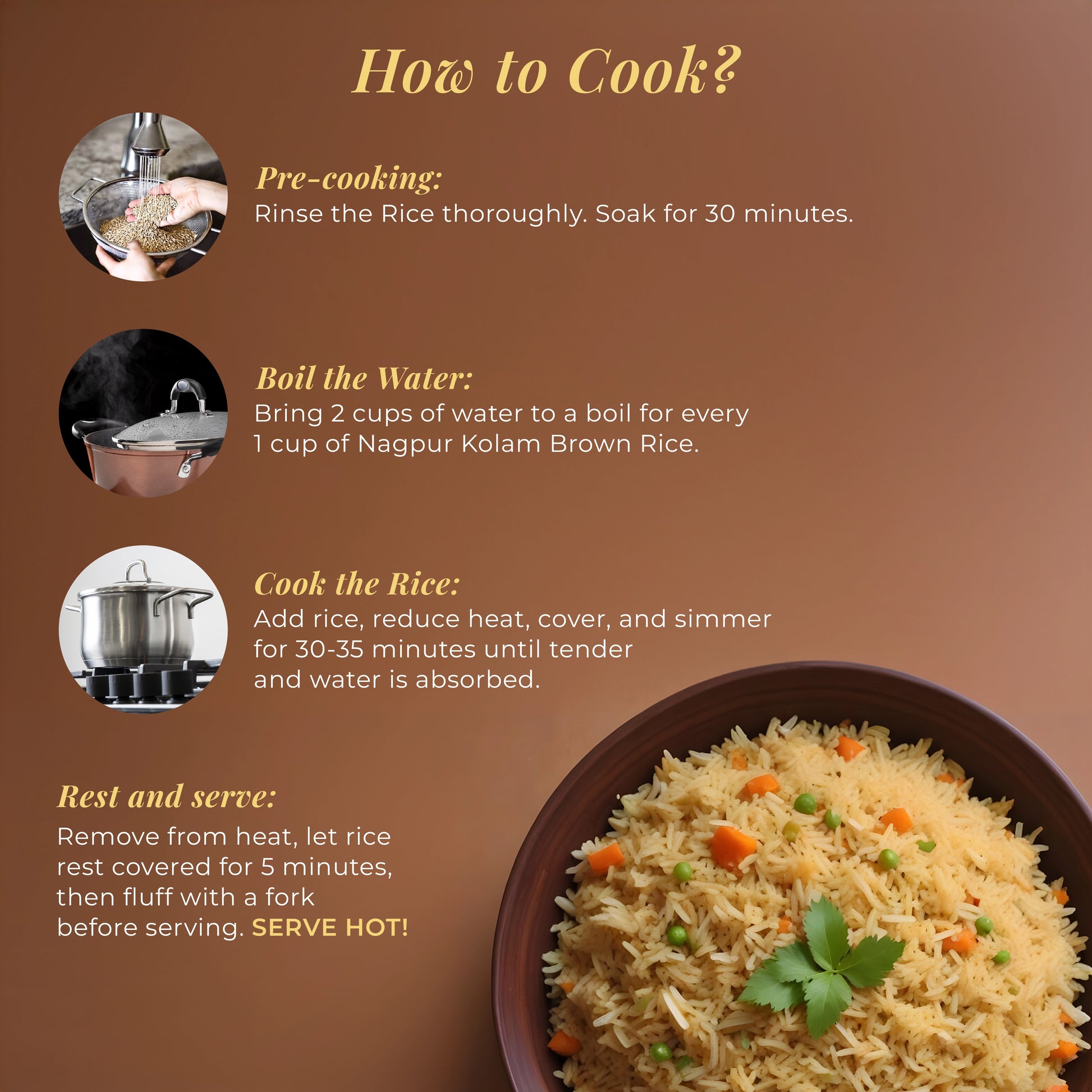  how to cook kolam brown rice