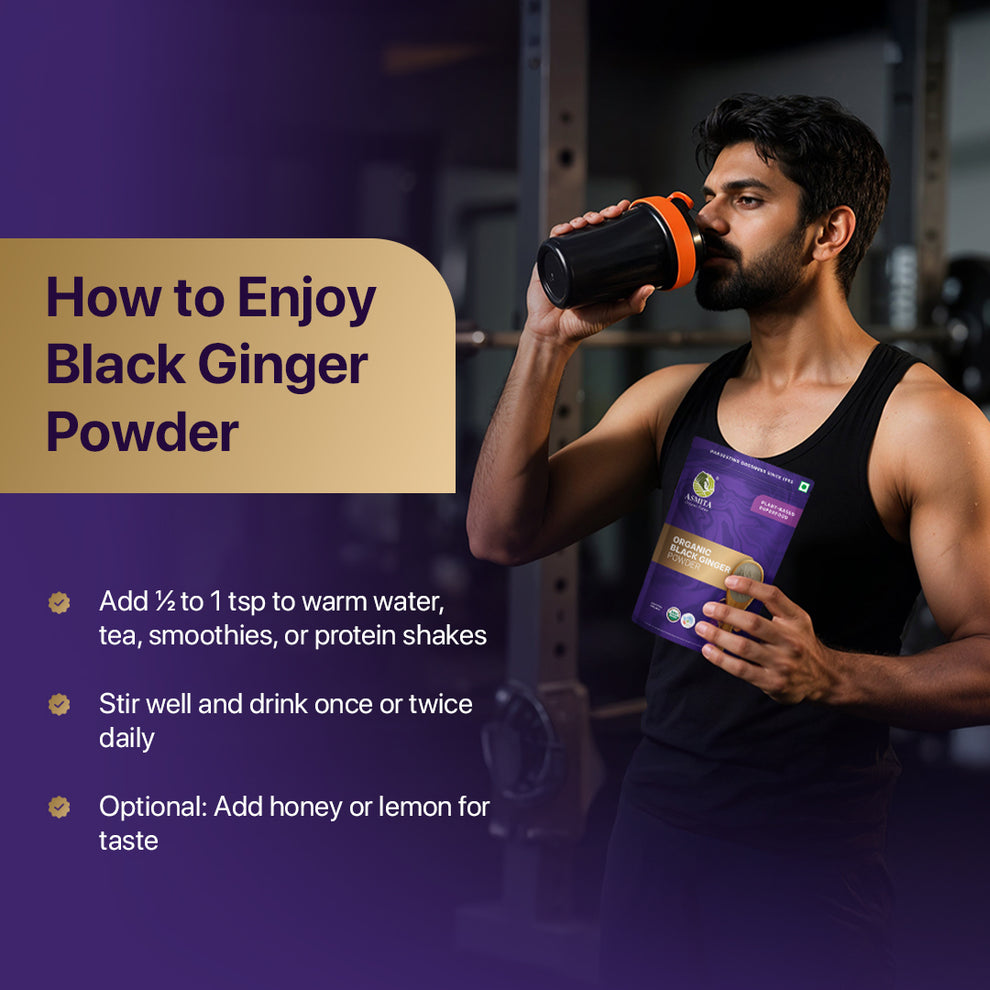 how to use black ginger powder