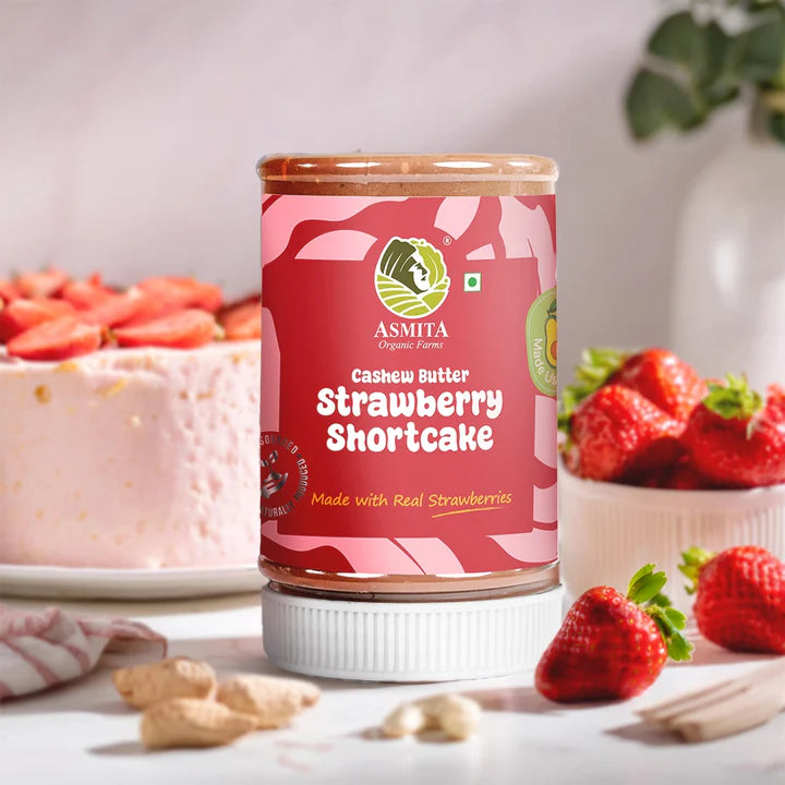 Cashew Butter Strawberry Shortcake - 250 gms