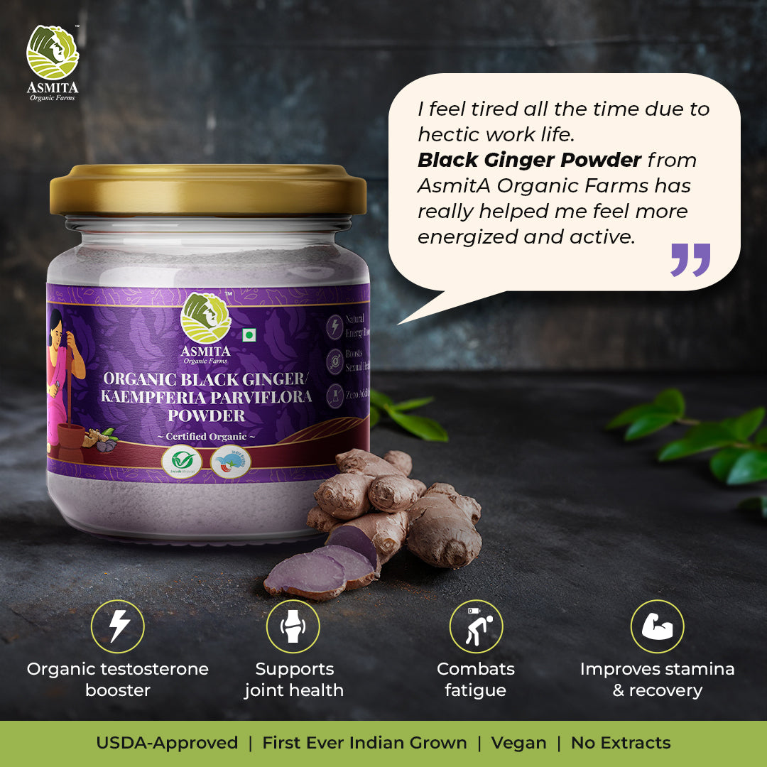 black ginger powder for gym workout and sexual health testosterone booster