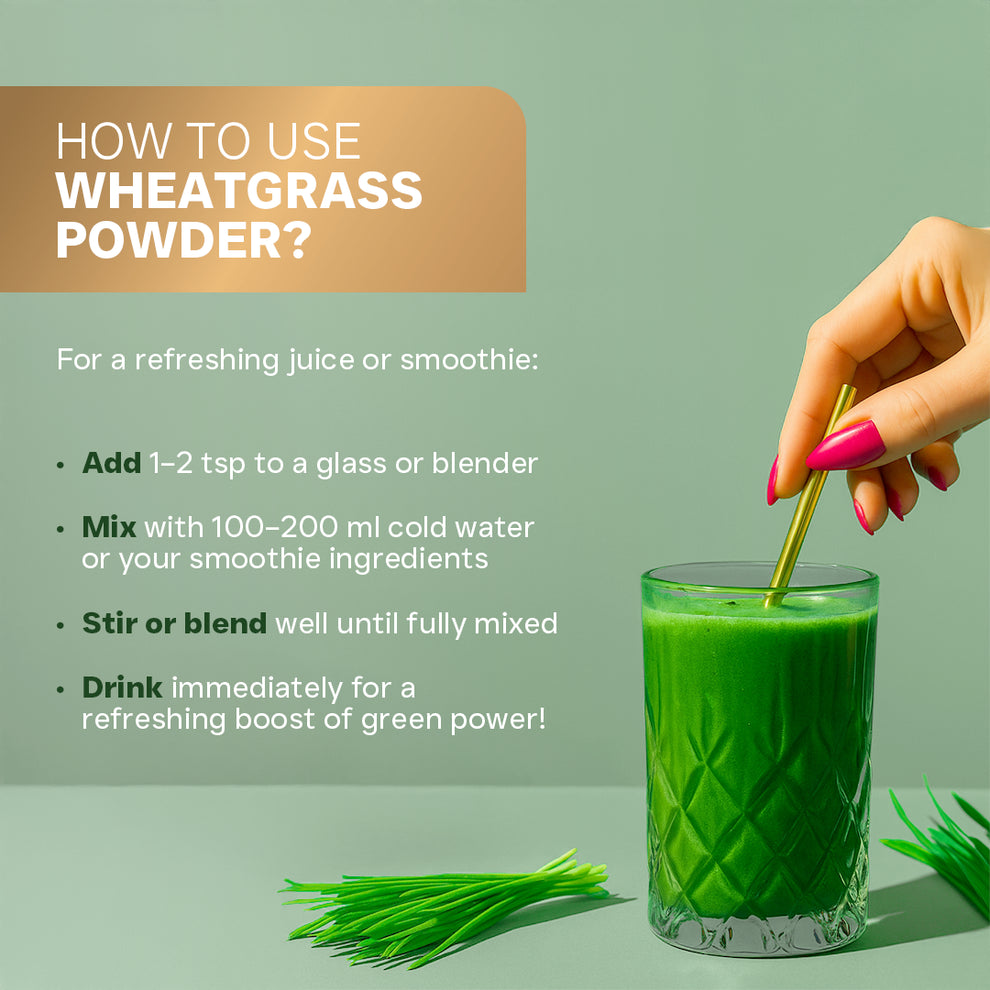 How to use wheatgrass powder