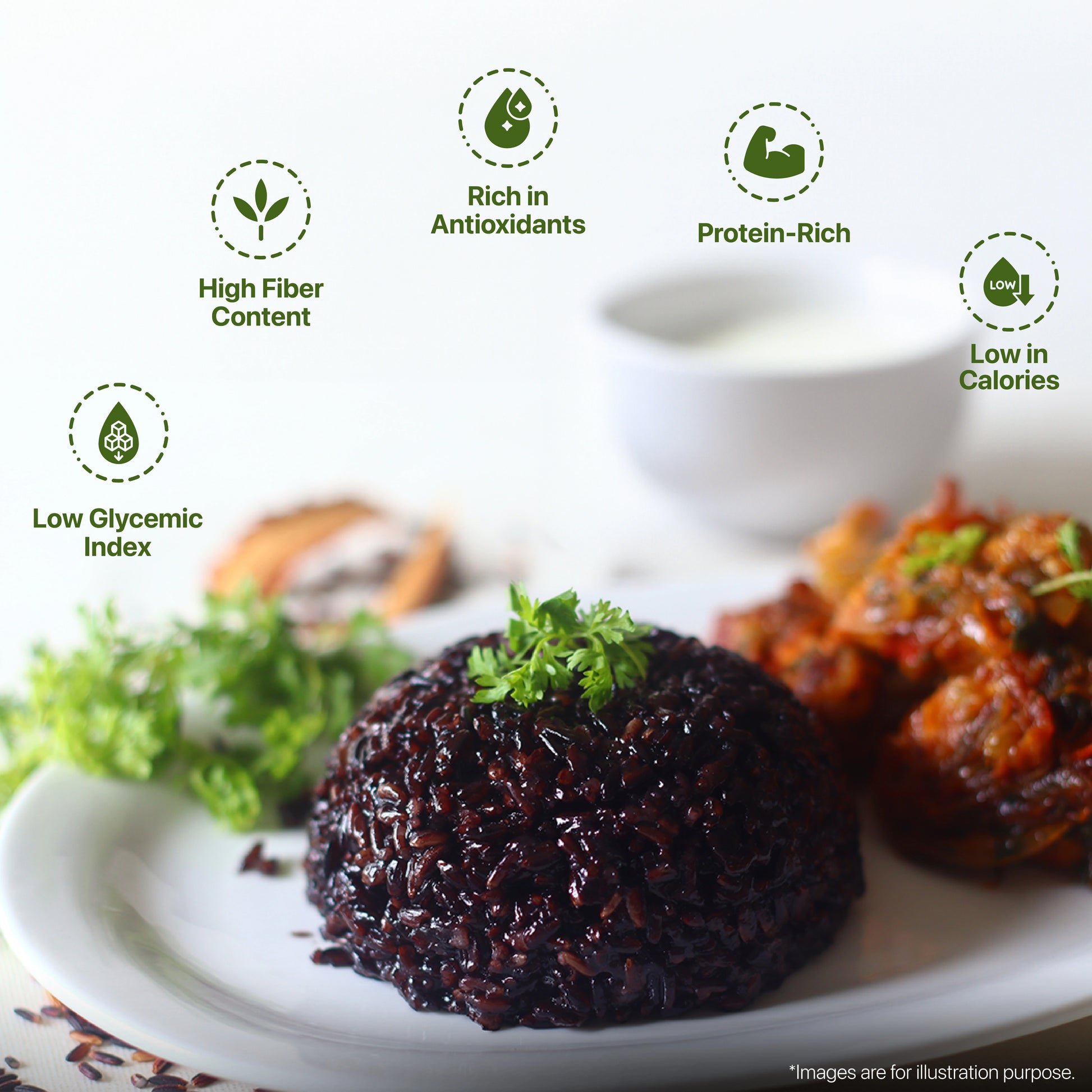 Low GI index Black rice