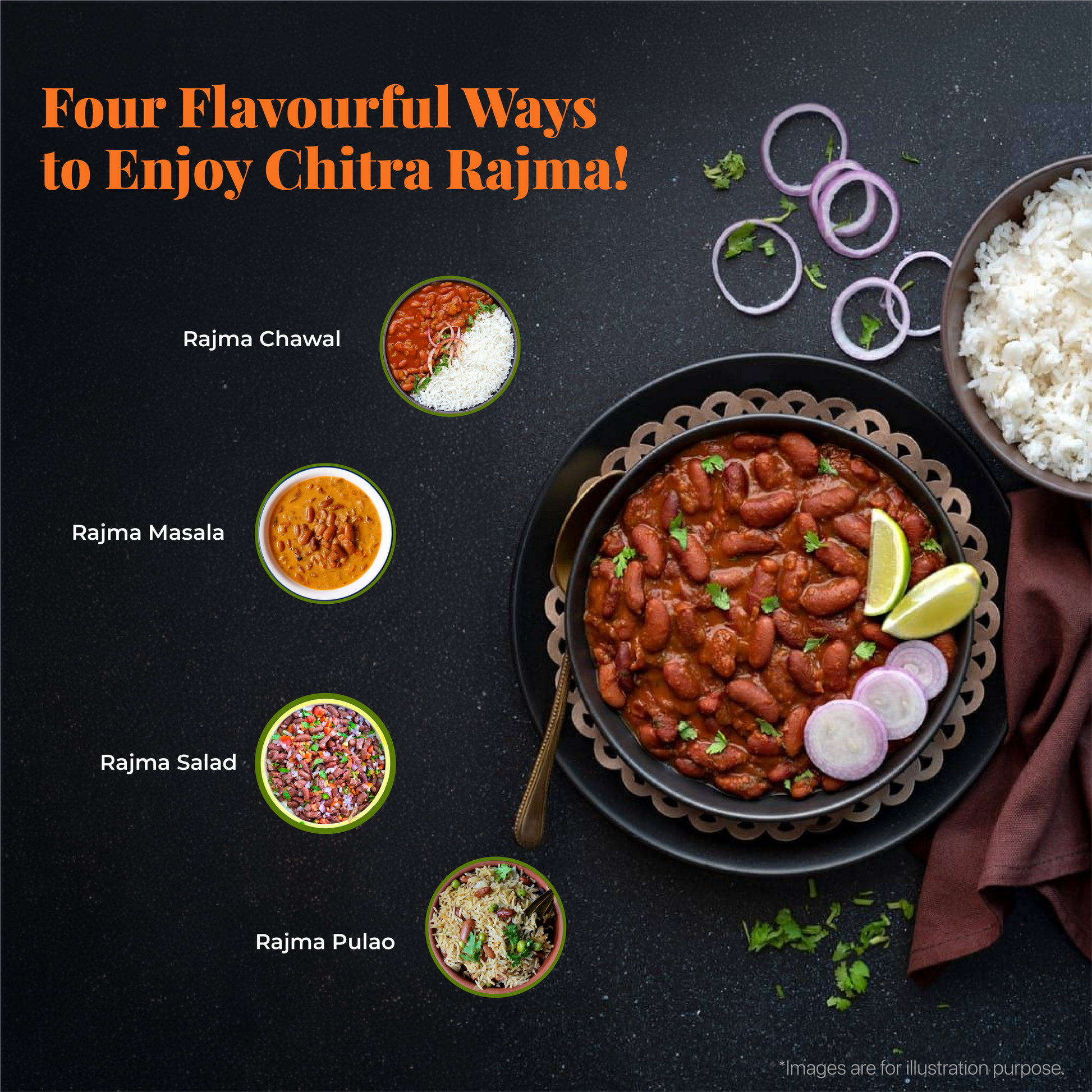 organic rajma dishes