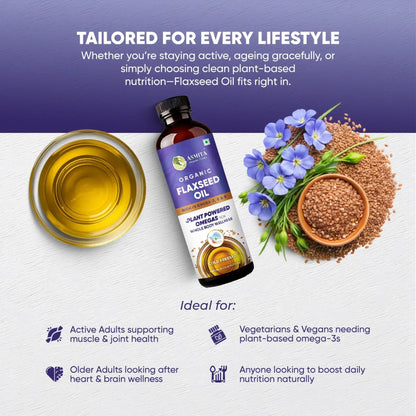 Organic Cold Pressed Flaxseed Oil - 500 ml
