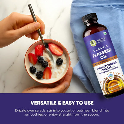 Organic Cold Pressed Flaxseed Oil - 500 ml