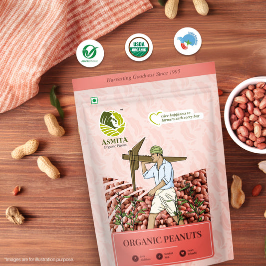 Organic Peanuts - 500 gm