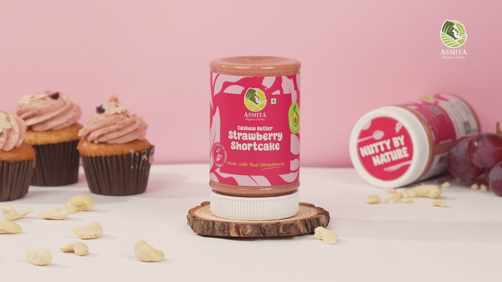 cashew butter strawberry shortcake