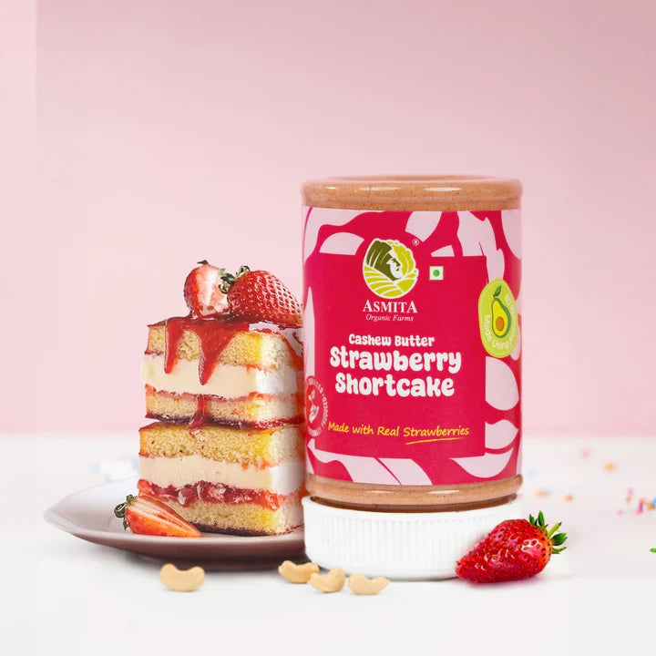 Cashew Butter Strawberry Shortcake - 250 gms